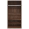 vidaXL Kleiderschrank Braun Eiche-Optik 100x50x200 cm Holzwerkstoff