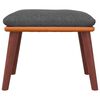 vidaXL Fu&szlig;hocker Dunkelgrau 45x29,5x35 cm Stoff und Kunstleder