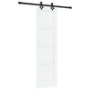 vidaXL Schiebet&uuml;r ORKDAL 61 x 198,5 cm Holzwerkstoff Wei&szlig; und Schwarz