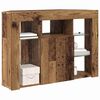 vidaXL Eck-LED-TV-Schrank Altholz 100x40x68cm Holzwerkstoff