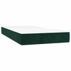vidaXL Boxspringbett mit Matratze Dunkelgr&uuml;n 100x200 cm Samt