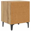 vidaXL Bettschrank Artisan-Eiche 40 x 35 x 47,5 cm Holzwerkstoff