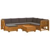 vidaXL 8 stk. Outdoor-Sofagarnitur Massivholz Akazie Braun