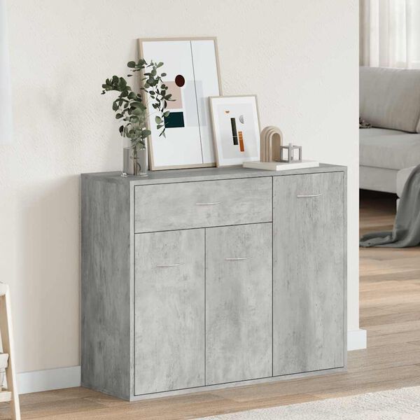 vidaXL Sideboard Betongrau 88x30x70 cm Holzwerkstoff