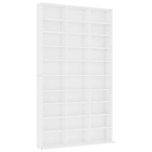 vidaXL CD-Schrank Wei&szlig; 102x23x177,5 cm Holzwerkstoff