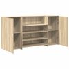 vidaXL Empfangstheke Sonoma-Eiche 200x50x103,5 cm Holzwerkstoff