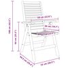 vidaXL Gartenstuhl 6 pcs Braun 52 x 64,5 x 108 cm Teak-Massivholz