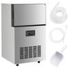 vidaXL Eisw&uuml;rfelmaschine Silbern 45 kg / 24 h
