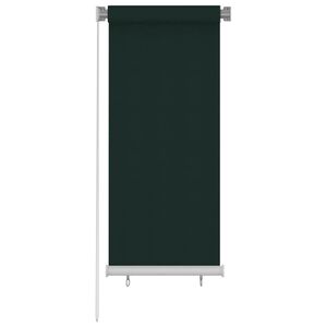 vidaXL Au&szlig;enrollo 65 (B)x140 (H) cm Dunkelgr&uuml;n HDPE