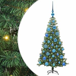 vidaXL Weihnachtsbaum mit 150 LEDs mit St&auml;nder Gr&uuml;n 120 cm PVC
