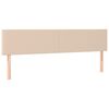 vidaXL Kopfteile 2 Stk. Cappuccino-Braun 100x5x78/88 cm Kunstleder