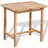 vidaXL 3-tlg. Bistro-Set mit Auflagen Bambus