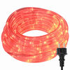vidaXL Lichtseil mit Seilleuchten Rot 50 m PVC
