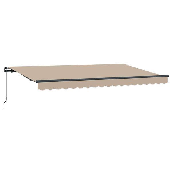 vidaXL Einziehbare Markise Beige 400 x 200 cm Stoff