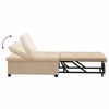 vidaXL Pull-Out Schlafsofa Creme 194 x 67 x 82 cm Mikrofaser