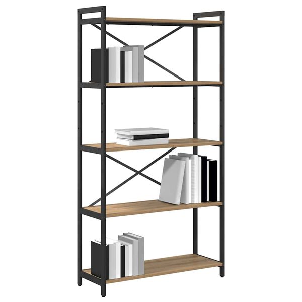 vidaXL B&uuml;cherregal Artisan-Eiche 80 x 30 x 155 cm Holzwerkstoff