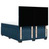 vidaXL Boxspringbett mit Matratze Blau 140x200 cm Samt