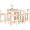 vidaXL 7-tlg. Bar-Set Massivholz Kiefer