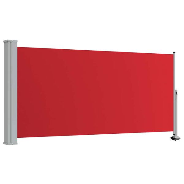 vidaXL Ausziehbare Seitenmarkise 120x300 cm Rot