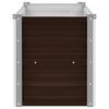 vidaXL Garten-Hochbeet Braun 100 x 40 x 45 cm Verzinkter Stahl