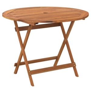 vidaXL Klappbarer Gartentisch &Oslash; 90x75 cm Massivholz Akazie