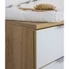 Germania Badschrank GW-Avino 34x39x85 cm Wei&szlig; und Navarra-Eiche