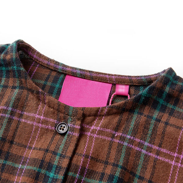 Kinderkleid mit Langen &Auml;rmeln Cognac 140