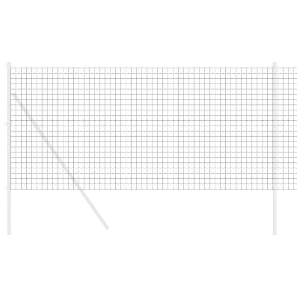 vidaXL Eurozaun Grau 1,2 x 25 m PVC-beschichtetes Eisen