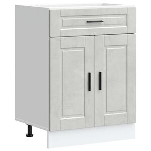 vidaXL K&uuml;chenunterschrank Porto Betongrau Holzwerkstoff