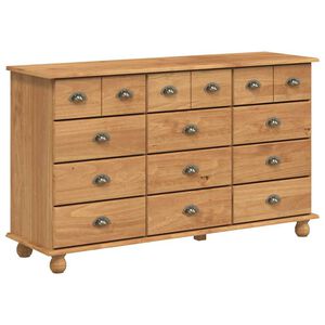 vidaXL Schubladenkommode mit Schubladen ASKIM Braun 79 x 40 x 133,5 cm