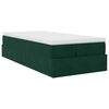 vidaXL Ottoman-Bett mit Matratze Dunkelgr&uuml;n 90x190 cm Samt