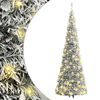 vidaXL Pop-Up-Weihnachtsbaum K&uuml;nstlich Beschneit 100 LEDs 150 cm