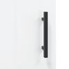 vidaXL Highboard Hochglanz-Wei&szlig; 34,5x34x180 cm Holzwerkstoff