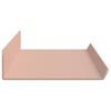 vidaXL Schwebendes Regal 4 pcs Rosa 60 x 8,5 x 2,5 cm Stahl