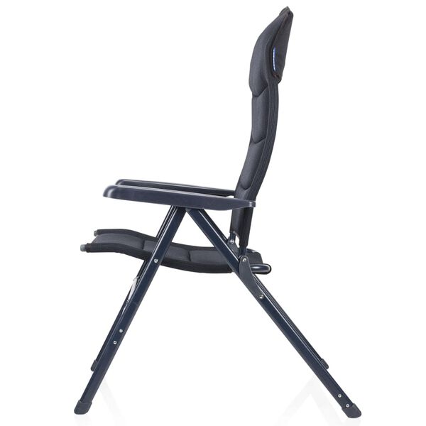 Campart Travel Campingstuhl 2 Stk. Torino Blau 68x43,5x120 cm