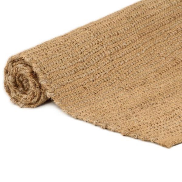 vidaXL Teppich Rechteckig Natur 120x180 cm Jute