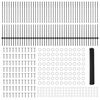 vidaXL Zaun und Pfosten Grau 1,2 x 100 m Stahl