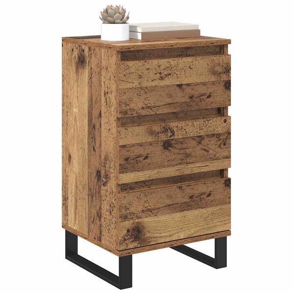 vidaXL Sideboard mit Schubladen Altholz Holzwerkstoff