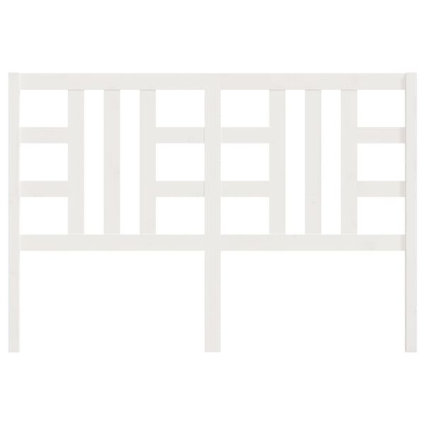 vidaXL Kopfteil Weiß 126x4x100 cm Massivholz Kiefer