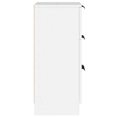 vidaXL Sideboards 2 Stk. Weiß 30x30x70 cm Holzwerkstoff