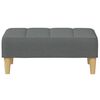 vidaXL Fußhocker Dunkelgrau 77x55x31 cm Stoff