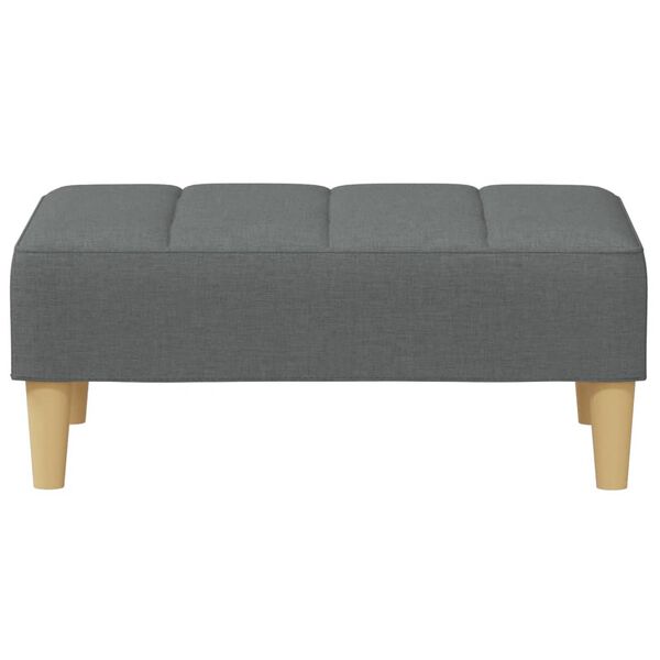 vidaXL Fußhocker Dunkelgrau 77x55x31 cm Stoff