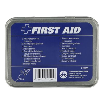 FIRST AID ONLY 22-tlg. Erste-Hilfe-Set To Go in Metallbox