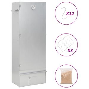 vidaXL R&auml;ucherofen mit Holzsp&auml;nen 44,5x29x110 cm Verzinkter Stahl