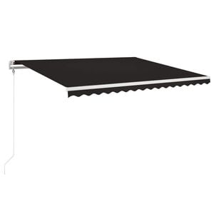 vidaXL Automatische Markise mit LED & Windsensor 400x350 cm Anthrazit