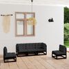 vidaXL 5-tlg. Garten-Lounge-Set mit Kissen Massivholz Kiefer