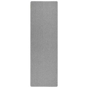 vidaXL Teppichl&auml;ufer Hellgrau 80 x 500 cm 100% Polypropylen