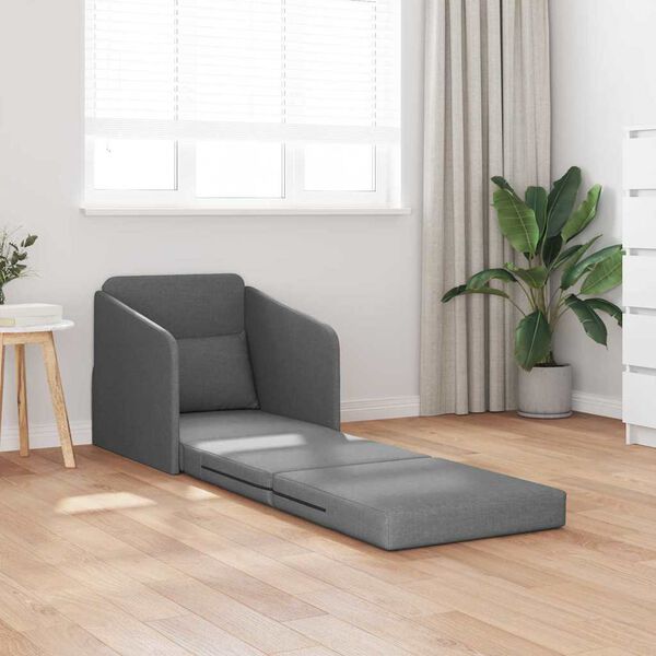 vidaXL Schlafsofa Dunkelgrau 65 x 80 x 83 cm Samt