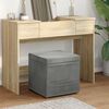 vidaXL Hocker Dunkelgrau 41 x 41 x 40 cm Samt und Engineering Holz