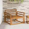 vidaXL Outdoor Mittelsofa Massivholz Akazie Natur